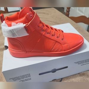 Men's Aldo Brauerr Red high top sneakers - new